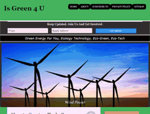 Tablet Screenshot of isgreen4u.com